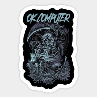 OK COMPUTER BAND Sticker